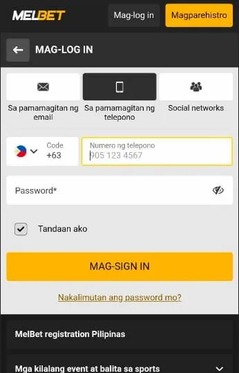 Login by phone